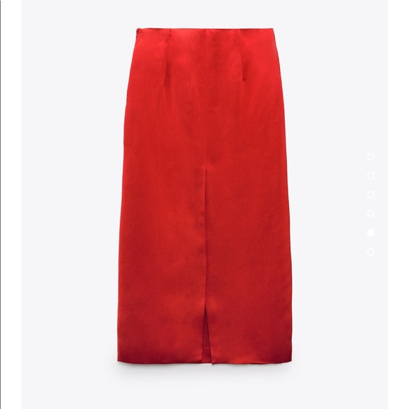 NWT Zara satin effect skirt - Picture 6 of 6